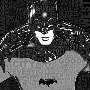 Tv Batman Adam West And Quotes Painting