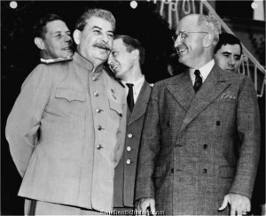 Truman and Stalin at Potsdam, 7/45