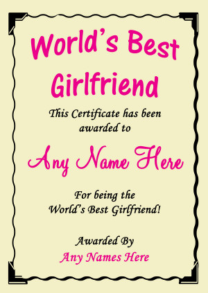 Girlfriend Best In The World