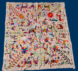 Otomi indian embroidery from Tenango de Doria Hidalgo,Mexico