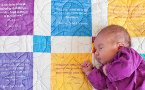 GivingQuilts make a great baby shower gift from you and your family!