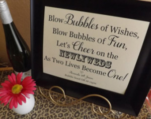 Bubbles, Wedding Sign, Blow Bubbles of Wishes, Wedding Signs - Bubbles ...