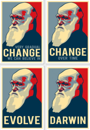 Tagged under: | Obama | Satire | Darwin | Obama posters |