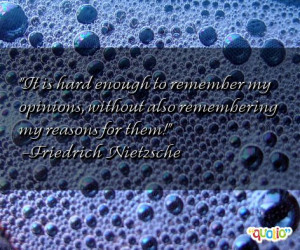 opinions are only opinions