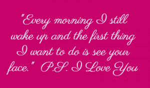 mydearvalentin:♥ Every morning I still wake up & the first thing I ...