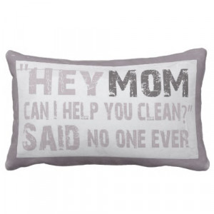 Funny Housework Chore Lumbar Pillow
