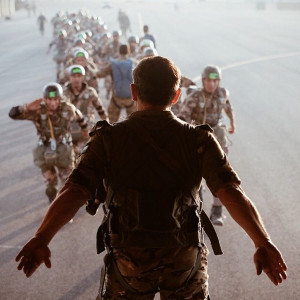 King Abdullah of Jordan during a military exercise in June 2014 (Image ...