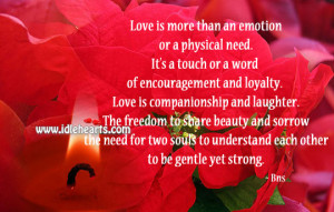 Quote About Love Deep More Than Physical Touch