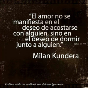 Milan Kundera// A veces es lo mas plancentero