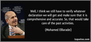 More Mohamed ElBaradei Quotes