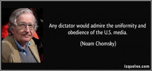 Any dictator would admire the uniformity and obedience of the U.S ...