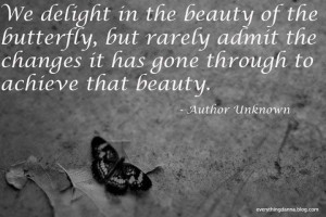 When Life Can Be Tough, Just Remember...butterfly quote