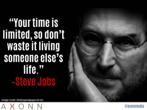 Steve Jobs quote on success