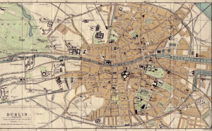 Image: Street map of Dublin ].