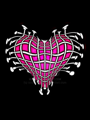 Baton Twirling Heart Pink by sookiesooker