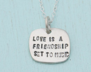 LOVE QUOTE necklace, Joseph Campbel l quote - handmade jewelry ...
