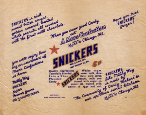 Vintage Candy Bars From the Candy Wrapper Archive -- Um, YUM!