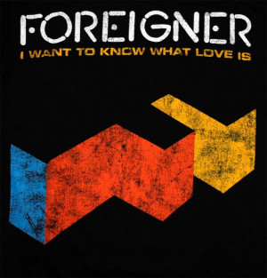 Foreigner Want To Know What Love Is Logo Vintage Style Rock Band Soft ...