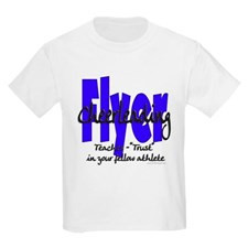 Cheer Flyer Blue Kids Light T-Shirt for