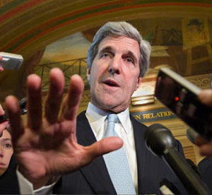 Let' send in Secretary of State and war hero John Kerry.