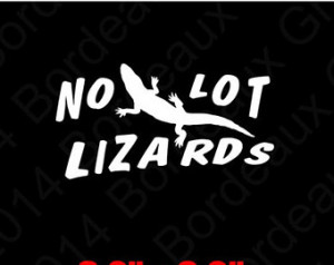 No Lot Lizards Decal Window Semi Tr uck Drivers Vinyl Car Trucker ...