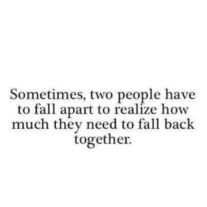 Fall Back Relationship Quotes
