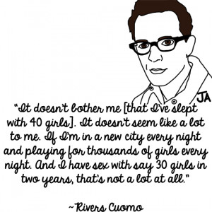 Rivers Cuomo's Thoughts on Sex and Celibacy, in Illustrated Form