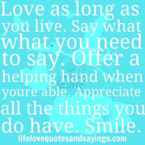 lifelovequotesandsayin...Love Quotes And Sayings