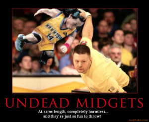undead midgets midget day zombie bowling fun flinging of tin