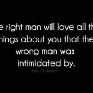 Just to find the right man!