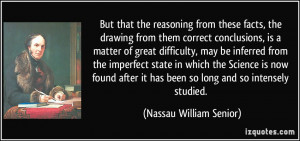 More Nassau William Senior Quotes