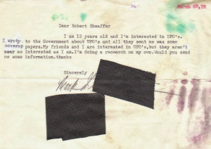 NASA's UFO-Related Correspondence - Mostly from Schoolchildren!