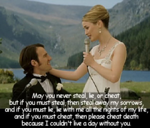 Wedding toast from Leap Year girly-girl