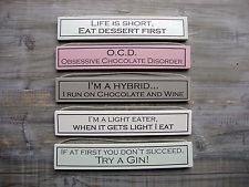 ... Drink Chocolate Sayings Hanging Signs Whimsical Phrases Plaques Gifts
