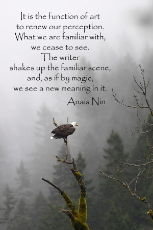 to renew our perception . . .” -- Anais Nin -- For more quotations ...
