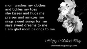 preschoolers poems for mothers day