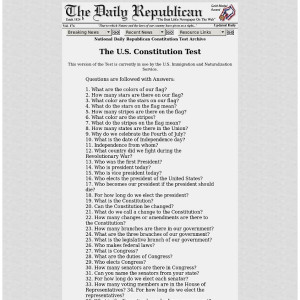 Constitution Test