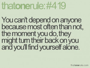 depend on no one but yourself: True Facts, Random Things, 419 ...
