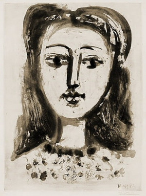 Pablo Picasso. Portrait de Françoise Gilot. 1946 year