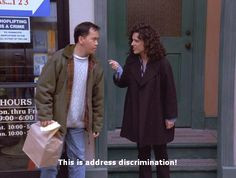 Seinfeld quote - Elaine doesn't live within China Panda's delivery ...