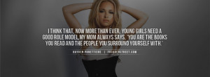 Feeling of Love Hayden Panettiere Role Models Ashley Tisdale Quote