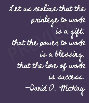 Missionary Quote David O McKay 