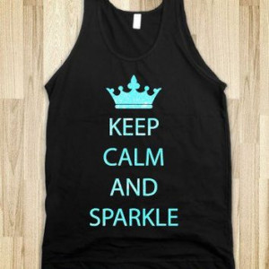 Keep Calm And Sparkle (Blue) - Quotes and Sayings