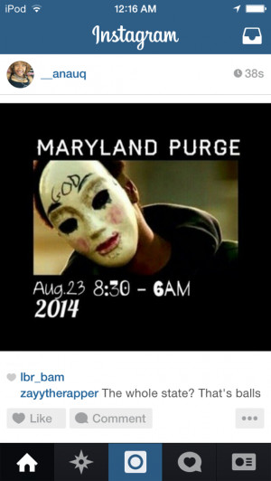 months ago quote the purge real the skreets not safe