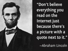 Letter to the Editor—Debunking a Lincoln Quote