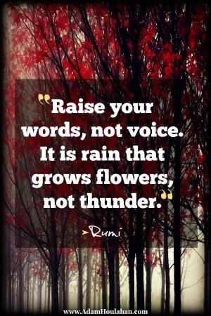 Raise your words, not voice #mentor2success #quotes by Jules3589