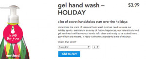 This is how Method Home describes one of their hand wash gels: