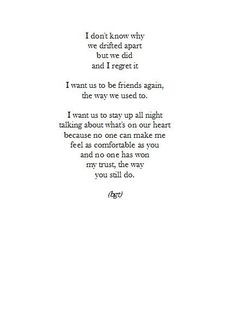 Drifting Apart