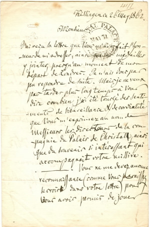 giacomo komponist 1791 1864 eigenh brief mit u quote meyerbeer quote ...