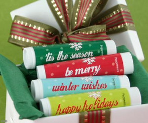 Holiday Sayings Lip Balm
